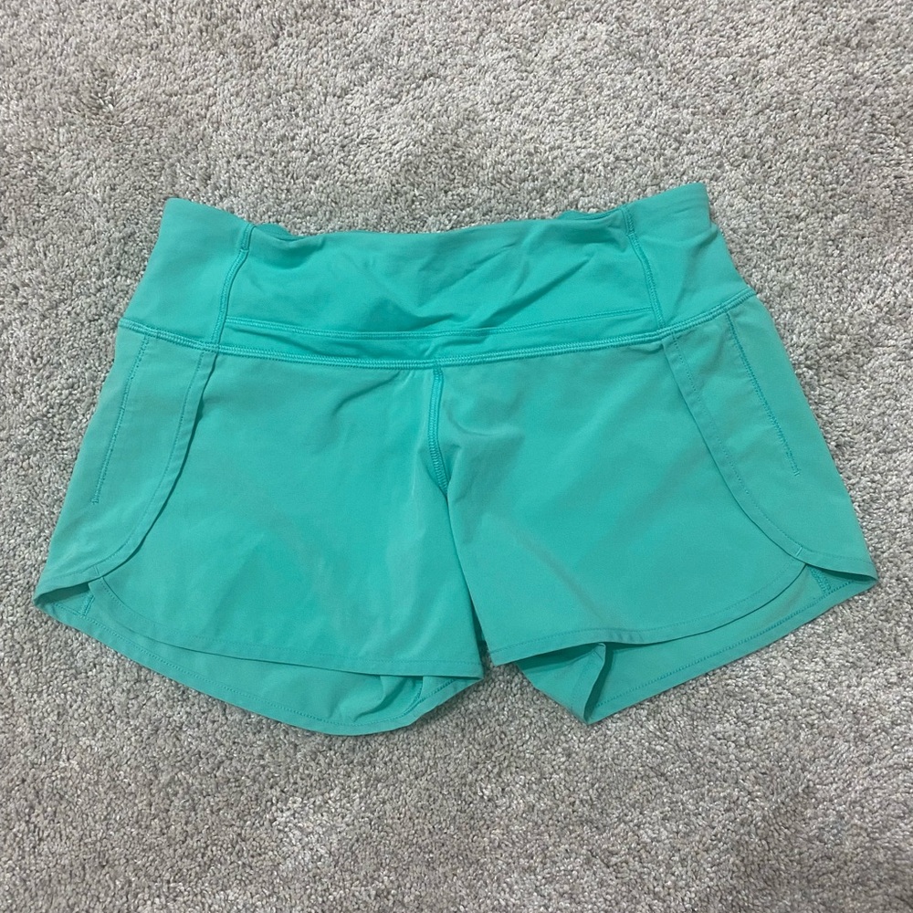 Aqua 4 inch Speed up shorts size 4